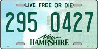 NH license plate 2950427