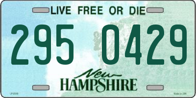 NH license plate 2950429