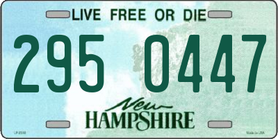 NH license plate 2950447