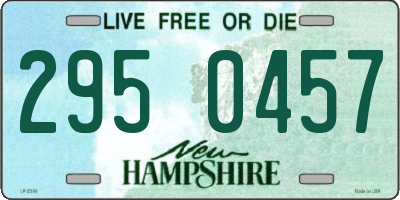 NH license plate 2950457
