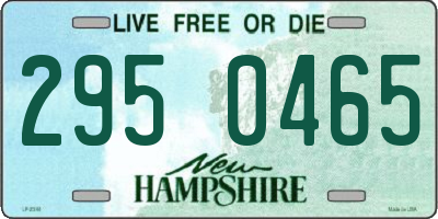 NH license plate 2950465
