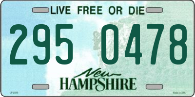 NH license plate 2950478