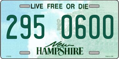 NH license plate 2950600