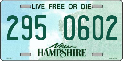 NH license plate 2950602