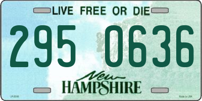 NH license plate 2950636