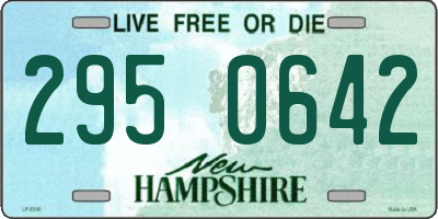 NH license plate 2950642