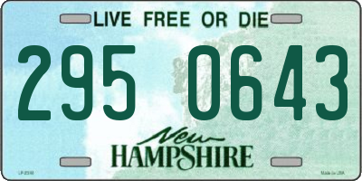 NH license plate 2950643