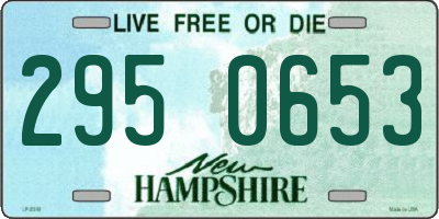 NH license plate 2950653