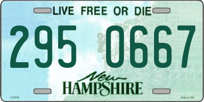 NH license plate 2950667