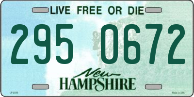 NH license plate 2950672