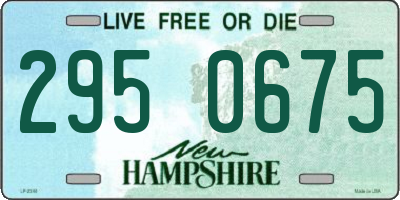 NH license plate 2950675