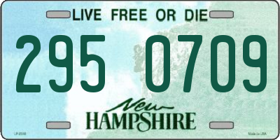 NH license plate 2950709