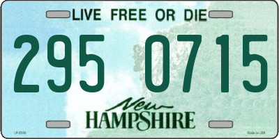 NH license plate 2950715