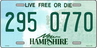 NH license plate 2950770