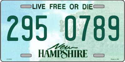 NH license plate 2950789