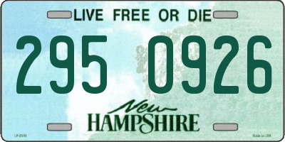 NH license plate 2950926