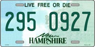 NH license plate 2950927