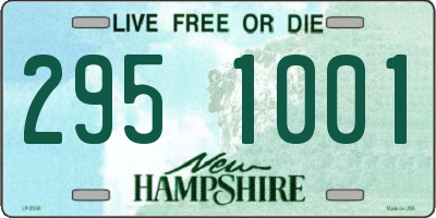 NH license plate 2951001
