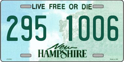 NH license plate 2951006