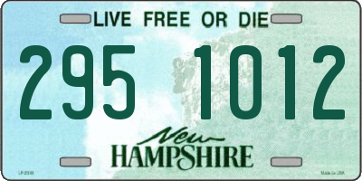 NH license plate 2951012