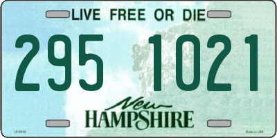 NH license plate 2951021