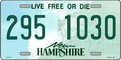 NH license plate 2951030