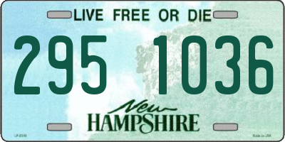NH license plate 2951036