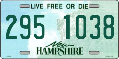 NH license plate 2951038