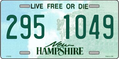 NH license plate 2951049