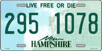 NH license plate 2951078