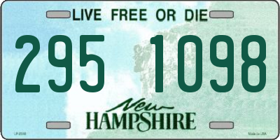 NH license plate 2951098