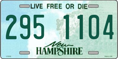 NH license plate 2951104