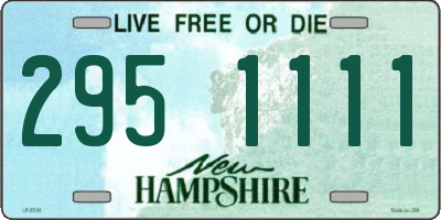 NH license plate 2951111
