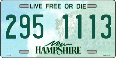 NH license plate 2951113