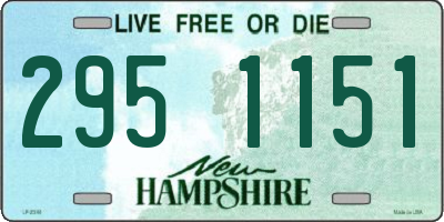 NH license plate 2951151