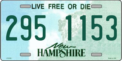NH license plate 2951153