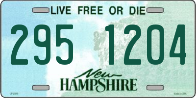 NH license plate 2951204