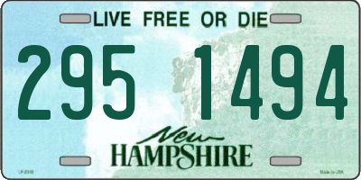 NH license plate 2951494
