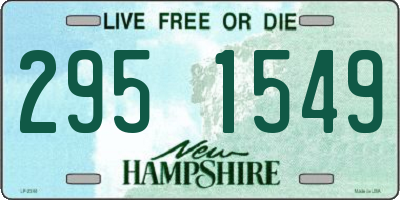 NH license plate 2951549