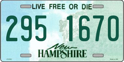NH license plate 2951670