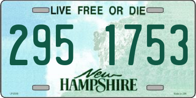 NH license plate 2951753