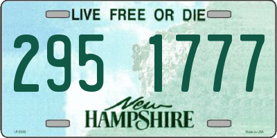 NH license plate 2951777