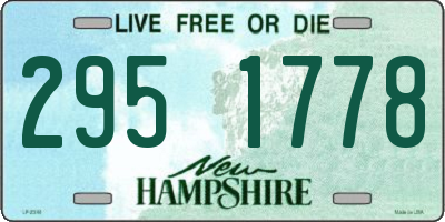 NH license plate 2951778