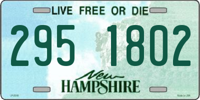 NH license plate 2951802