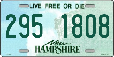NH license plate 2951808