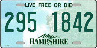 NH license plate 2951842