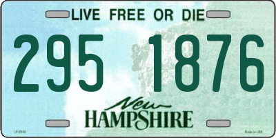NH license plate 2951876