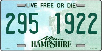 NH license plate 2951922
