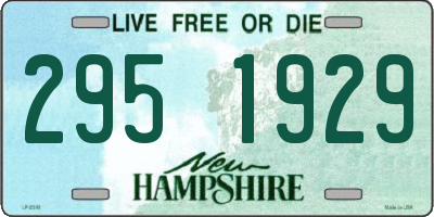 NH license plate 2951929