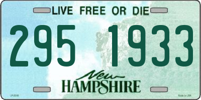NH license plate 2951933
